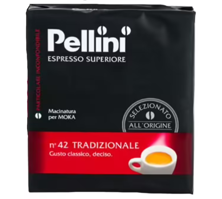 2 x 250 g – Malet kaffe – Espresso Supérieur N°42 Traditionnel – PELLINI