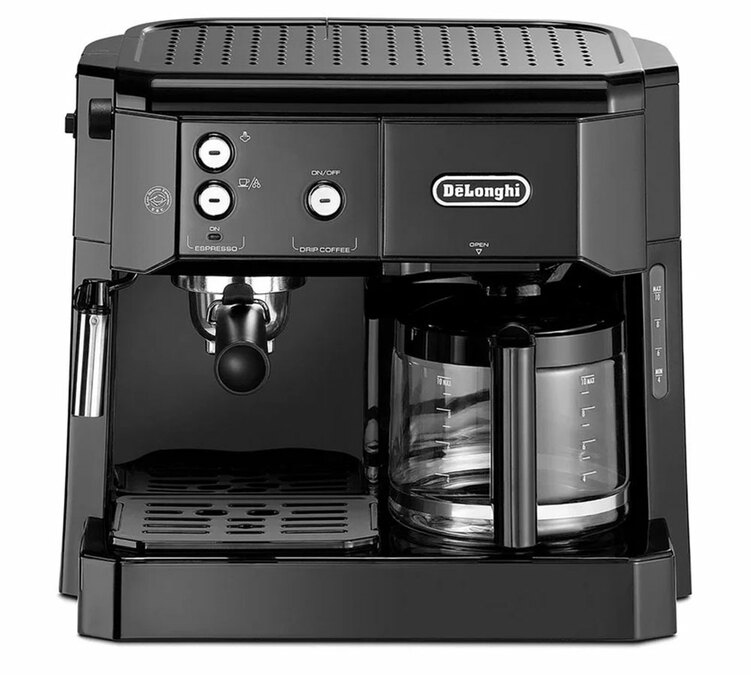 DELONGHI BCO 416.1 zwarte koffiezetapparaat en filterkoffiezetapparaat in één.