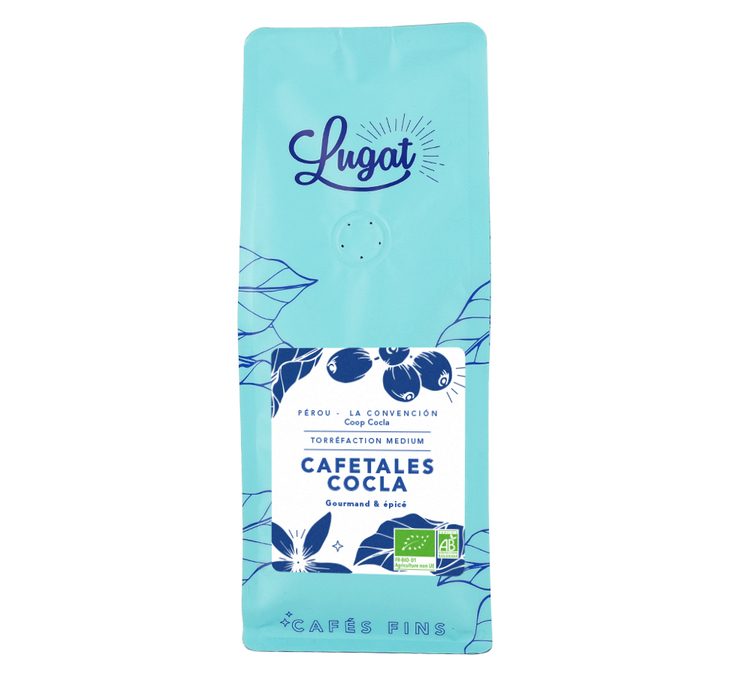 250 г - млевена кафа - Перу, органска кафа „Cafetales Cocla“, универзално млевење - LUGAT.