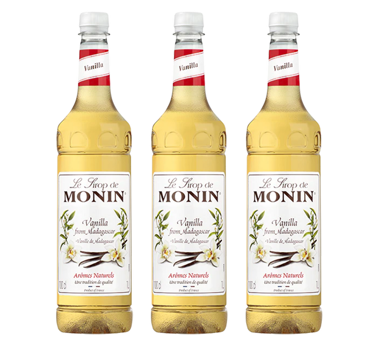 Vanilijin sirup, plastična boca, za profesionalnu upotrebu, 3 x 1 l - MONIN