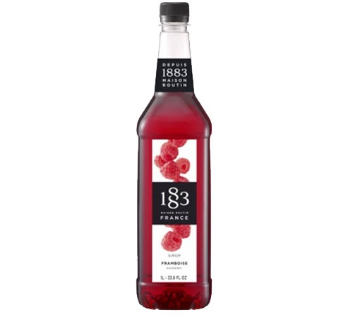 Sirop 1883 Routin, vadelmanmakuinen – muovipullo – 1 litra.