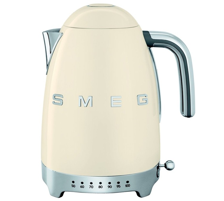 Bouilloire KLF04CREU température réglable Crème 1,7 L - SMEG