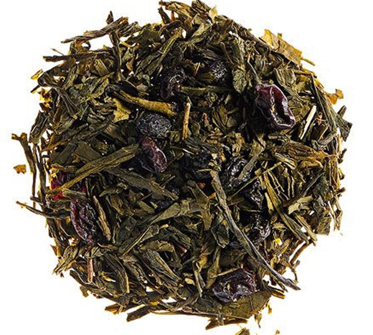 Zielona herbata Sencha z dodatkiem jagód – herbata sypana, 100 g – COMPTOIR FRANÇAIS DU THÉ