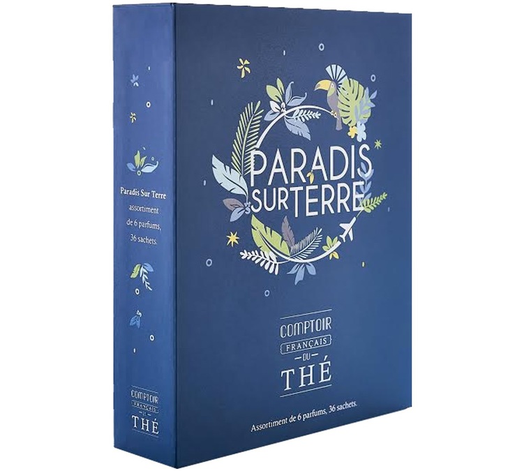 Estojo de Chá «Paraíso na Terra» – 6 embalagens de 6 saquinhos – COMPTOIR FRANÇAIS DU THÉ