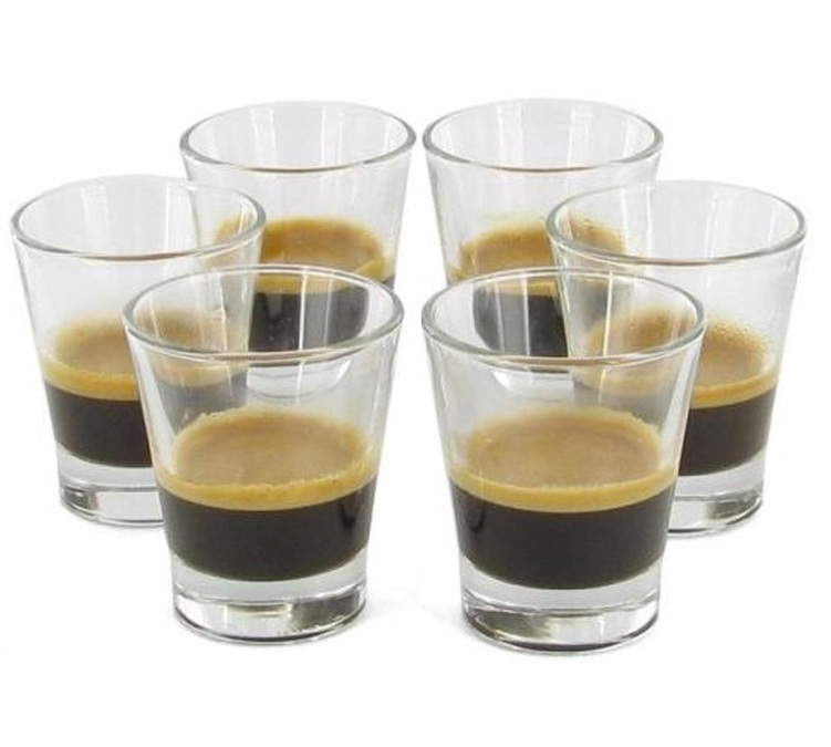 6 Caffeino Espressogläser 8,5 cl - Bormioli Rocco
