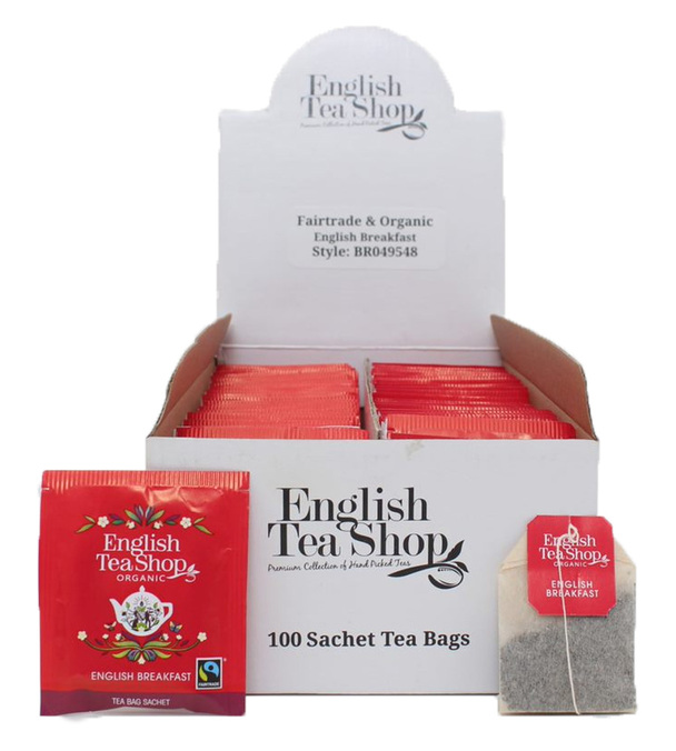 English Breakfast Bio & Equitable 100 sachets - Fairtrade - ENGLISH TEA SHOP