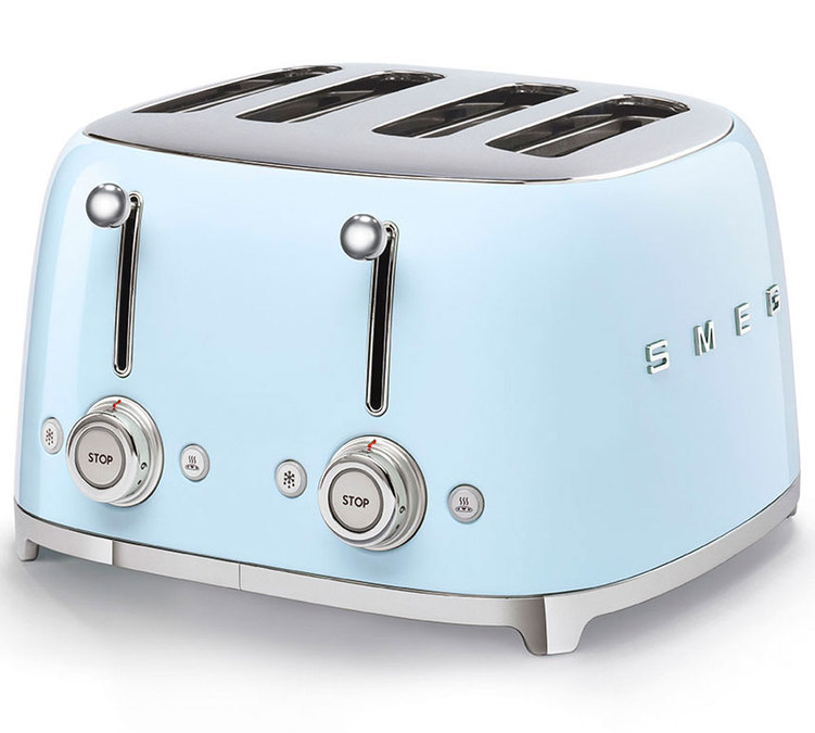 Smeg TSF03PBEU Toster na 4 kromki Błękitny