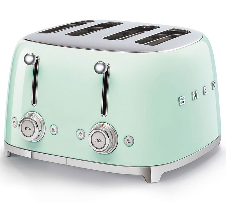 Smeg TSF03PGEU Toster na 4 kromki Pastelowa zieleń