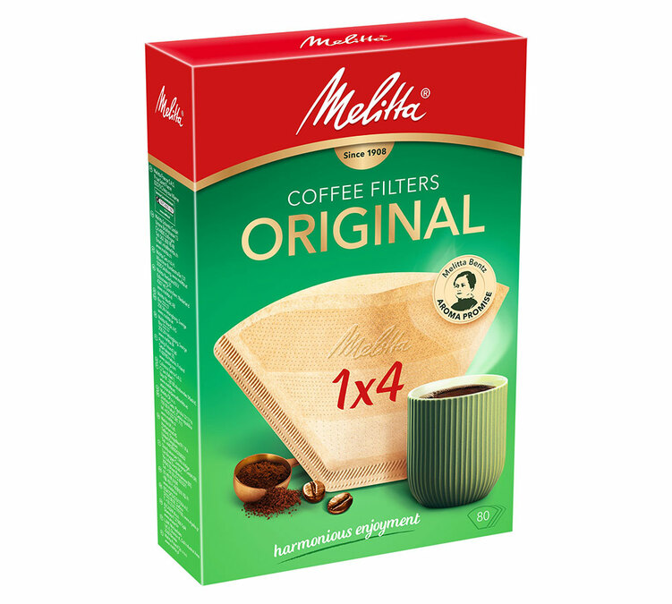 Koffiefilters - MELITTA - bruin 1x4 - x80