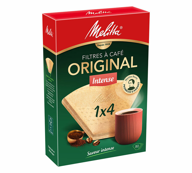 Koffiefilters - MELITTA - 1x4 Original Intense x80
