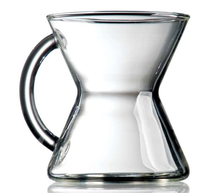 Szklany kubek w kształcie Chemex 300ml