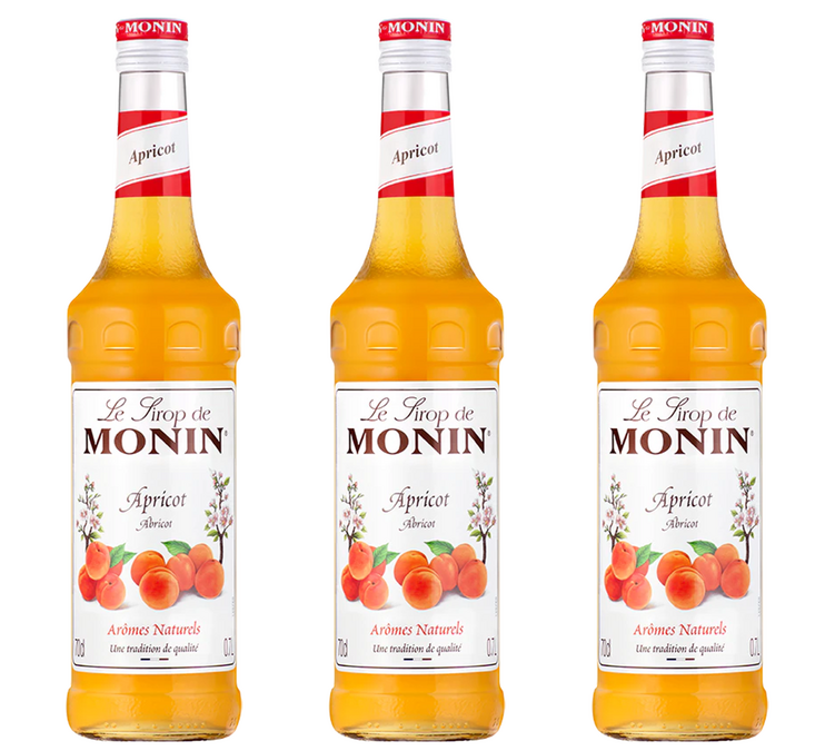 Zestaw 3 Syropów Monin - Morela - 3 x 70cl
