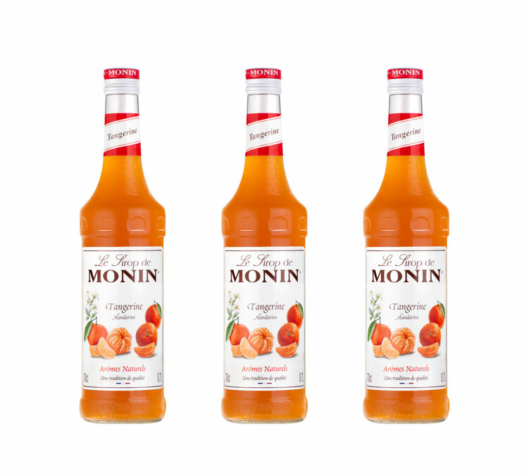Sett med 3 Monin Siruper - Mandarin - 3 x 70 cl