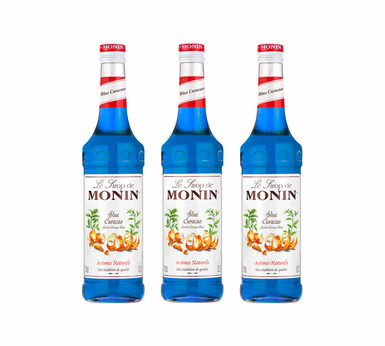 Set van 3 Blue Curacao Siropen voor Professionals 3 x 70cl - MONIN