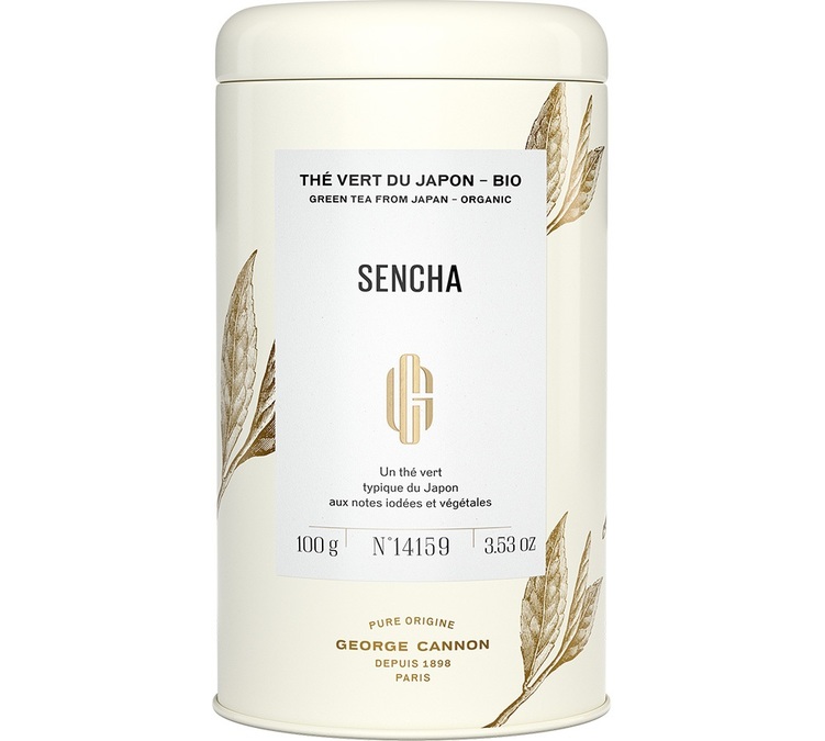 Dose Grüner Tee Sencha Reiner Herkunft Bio - Lose 100g - GEORGE CANNON