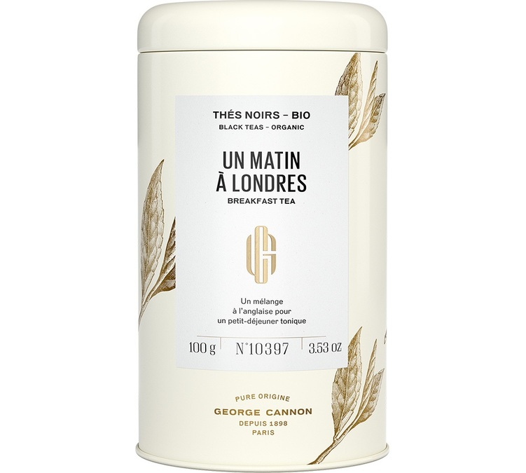 Dose Bio-Schwarztee Ein Morgen in London Reiner Ursprung - Lose 100 g - GEORGE CANNON