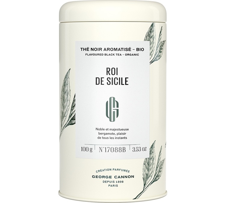 Bio-Schwarztee König von Sizilien Dose - Lose 100g - GEORGE CANNON