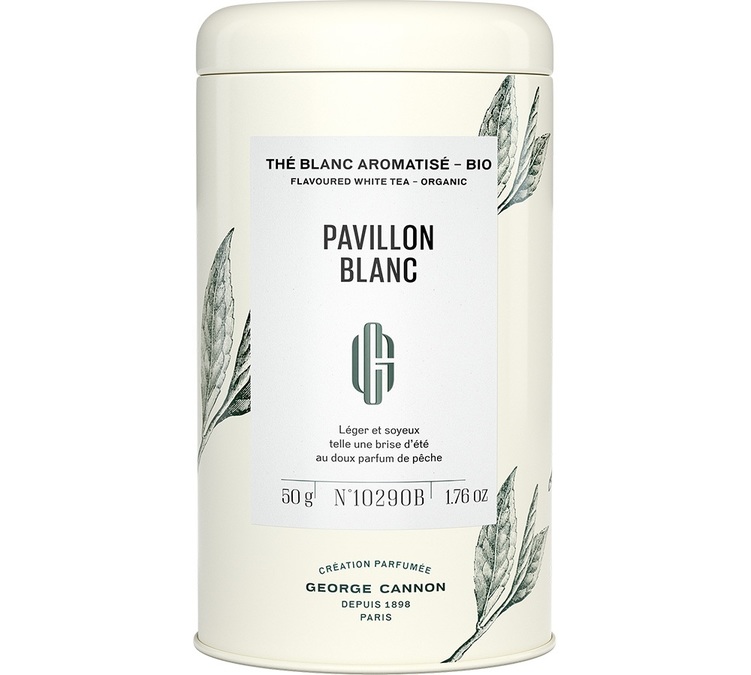 Bio-Weißtee Weißer Pavillon Dose - Lose 50g - GEORGE CANNON