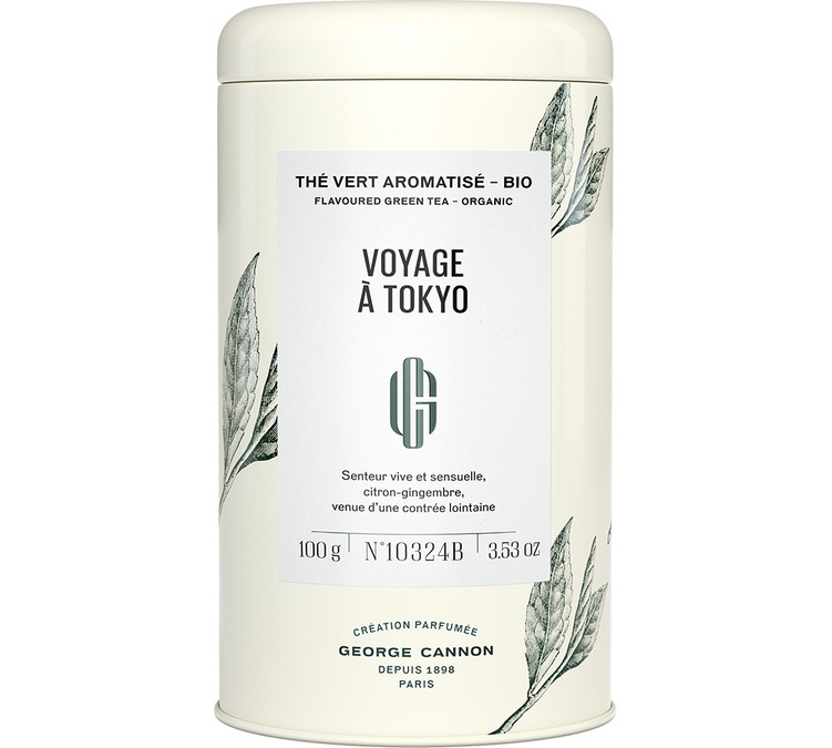 Bio-Grüntee Reise nach Tokio Dose - Lose 100g - GEORGE CANNON