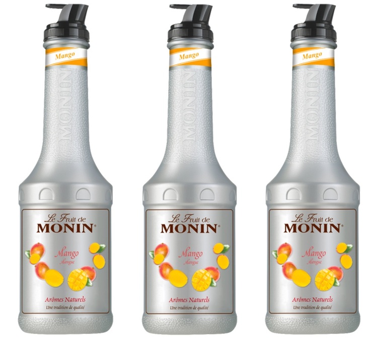 Set od 3 Monin Voćna Pirea - Mango - 3 x 1L