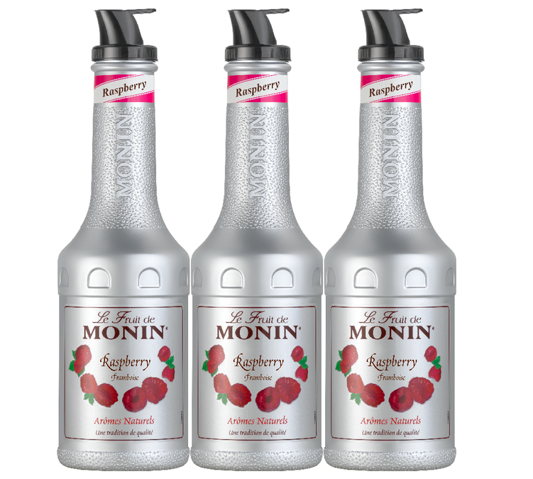 Set od 3 Monin voćna pirea - Malina - 3 x 1L