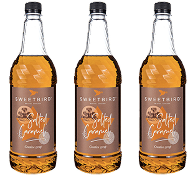3 db-os Professzionális Szirup Csomag - Sós Karamell - 3 x 1L SWEETBIRD