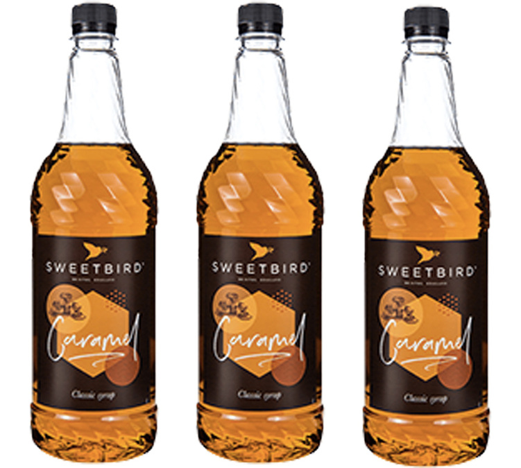 3er-Set Sirup für Profis - Karamell - 3 x 1L SWEETBIRD