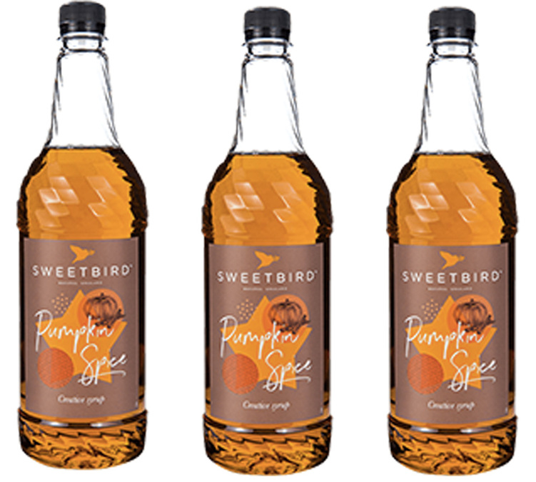 3er-Pack Sweetbird Sirup - Pumpkin Spice (Kürbisgewürz) - 3 x 1L