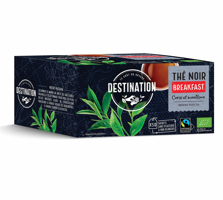 Engleski doručak crni čaj Cejlon Bio & FairTrade - 50 vrećica - DESTINATION