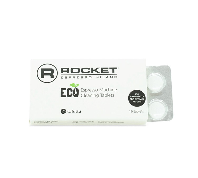 Rocket 8: pastiglie detergenti per macchine da caffè espresso.