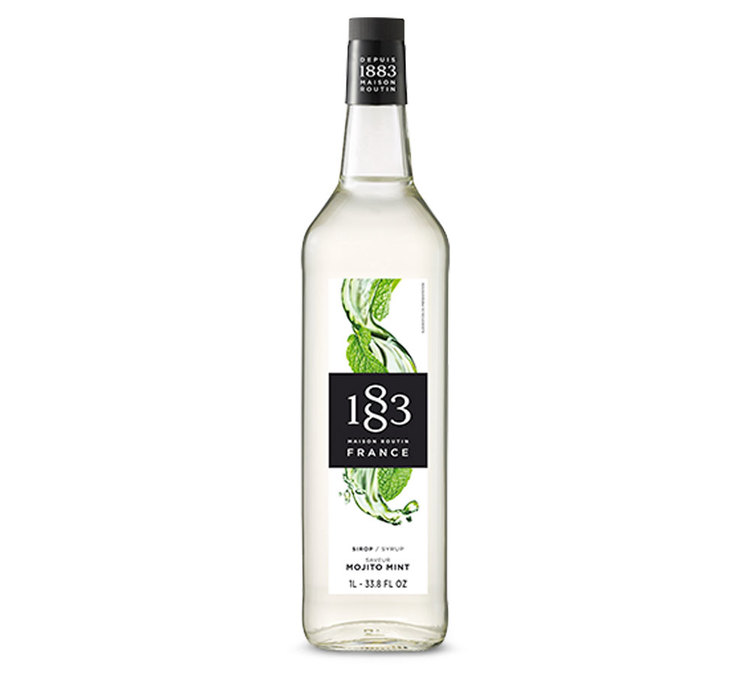 Сироп „1883 Routin Mojito Mint“ (безалкоголен) – пластмасова бутилка – 1 литър.