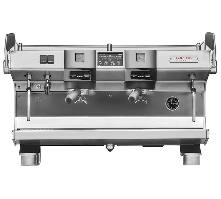 Máquina de café expresso profissional Rancilio Specialty RS1, com 2 grupos.