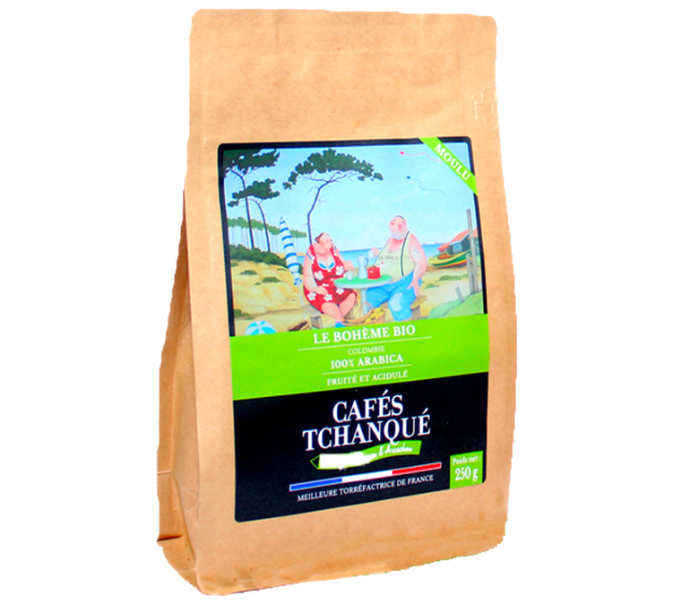 200 g – hele kaffebønner – La Bohème (Yulima) – økologisk – CAFÉS TCHANQUÉ
