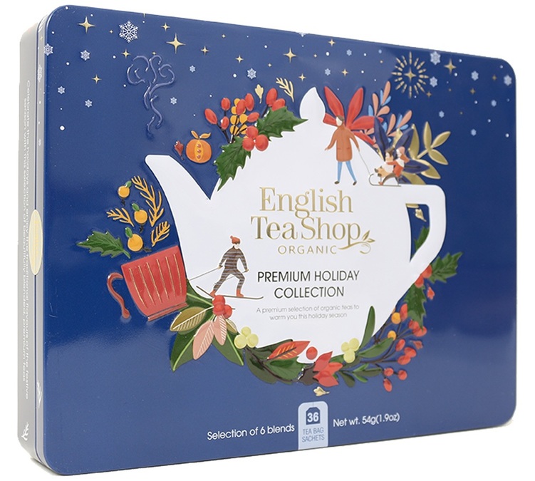 Premium Holiday Blue Bio Geschenkset – 6 x 6 Beutel – ENGLISH TEA SHOP