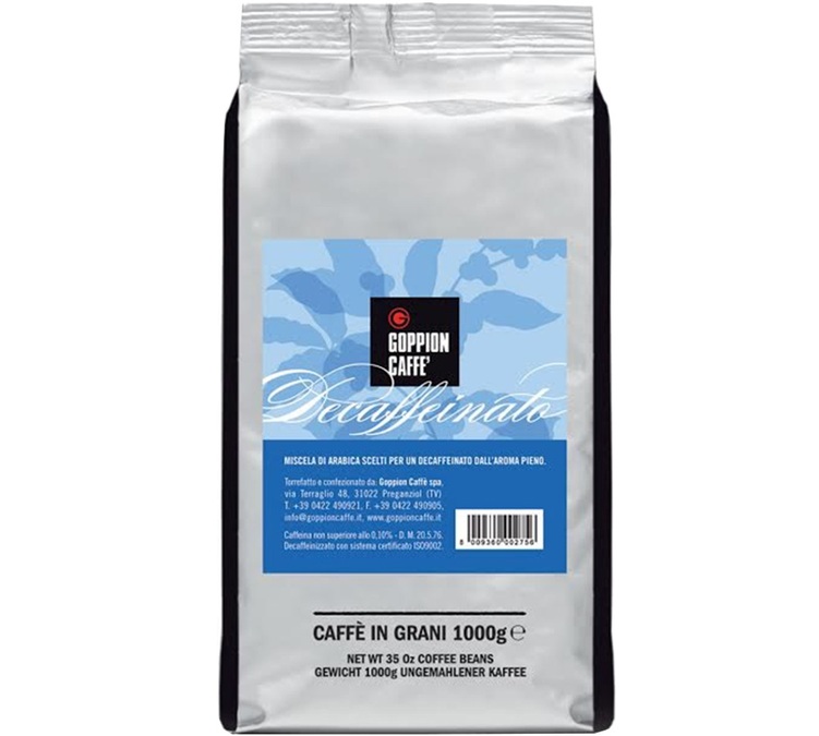 1 kg – Café em grão – Descafeinado, mistura Espresso – GOPPION CAFFÈ