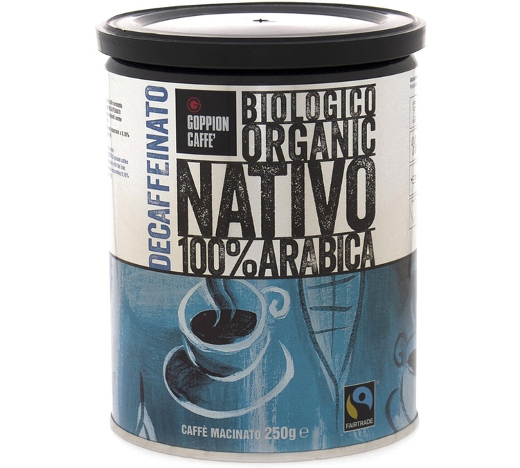 250 g - Gemalen koffie - Nativo Decaffeinato 100% Arabica Biologisch - Fairtrade - GOPPION CAFFÈ