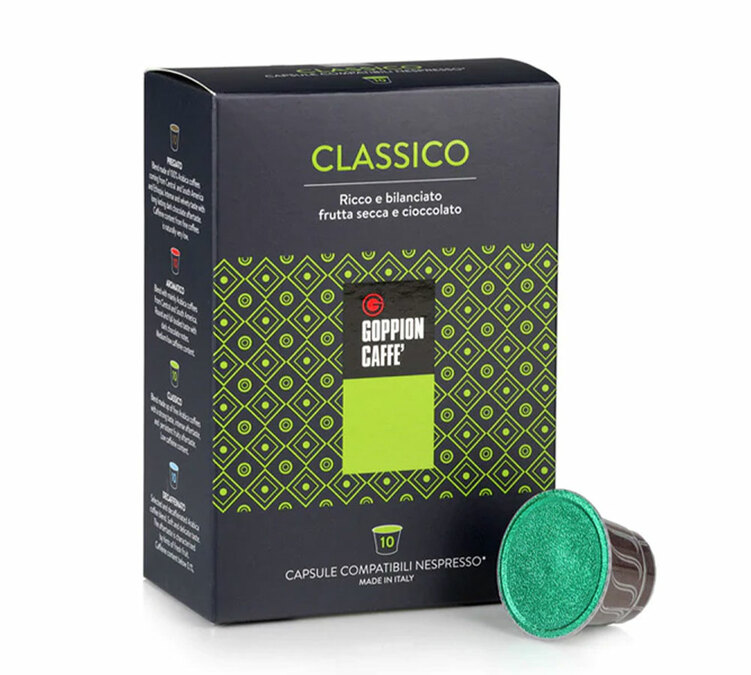 10 cápsulas compatíveis com Nespresso* Original Classico - GOPPION