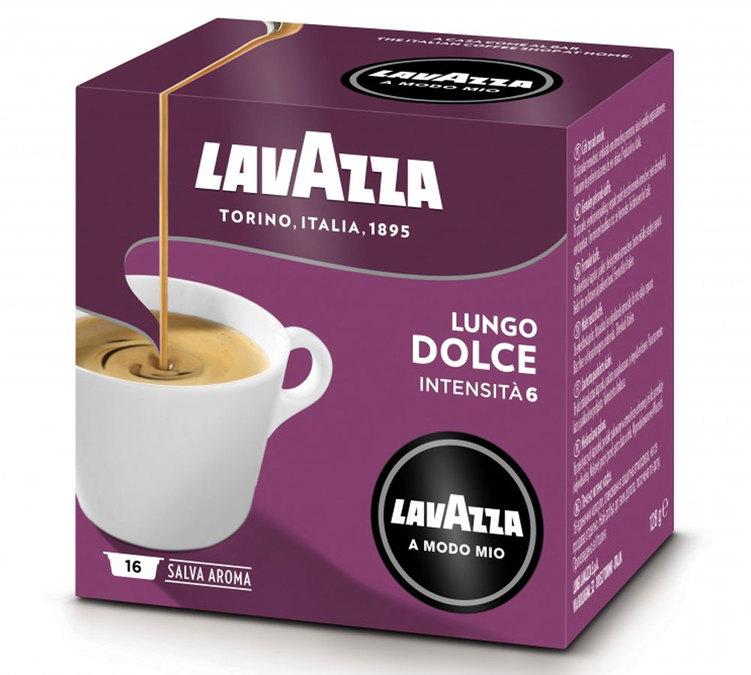 16 kapsułek kawy A Modo Mio Lungo – LAVAZZA