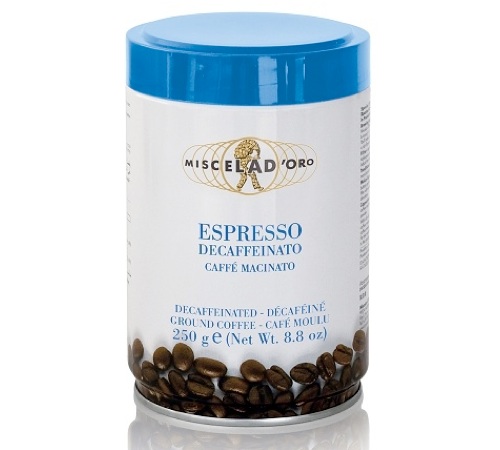250 g – kvernet kaffe – koffeinfri espresso – MISCELA D'ORO