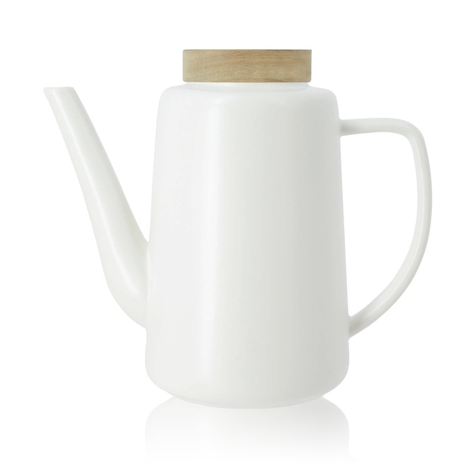 Théière en porcelaine 1.2 L - OGO Living Enzo blanche + Offre Cadeau