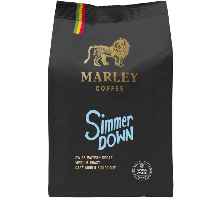 227 g - őrölt kávé - Simmer Down koffeinmentes bio kávé - MARLEY COFFEE