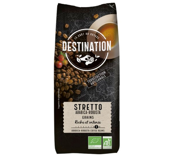 1 kg - Café em grão - Stretto Italiano Bio - DESTINATION