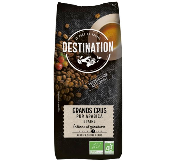 1 kg – žalios kavos pupelės – aukščiausios kokybės „Pur Arabica Bio“ – „DESTINATION“