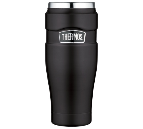 THERMOS – Fekete, matt színű, rozsdamentes acélból készült, 47 cl-es hőálló bögre