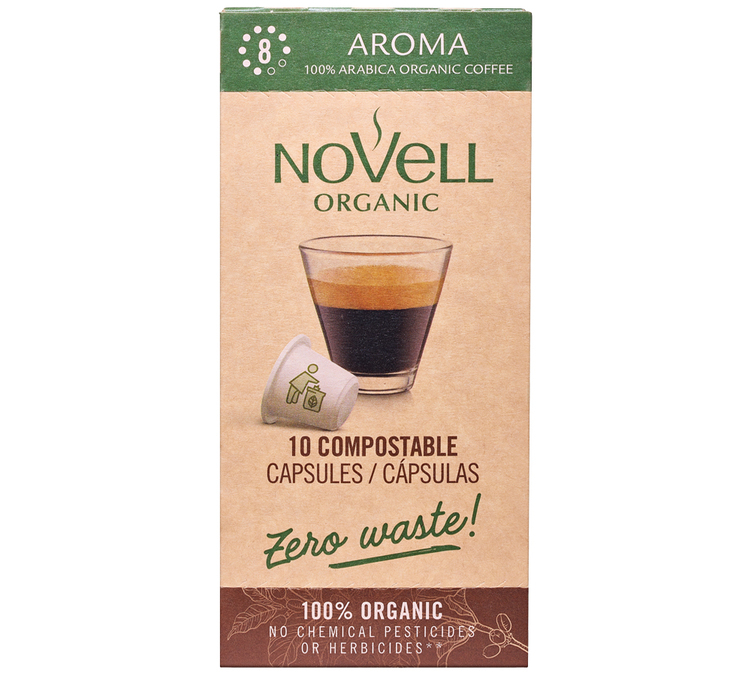 10 db Nespresso* Original rendszerrel kompatibilis, bio minőségű kapszula – NOVELL