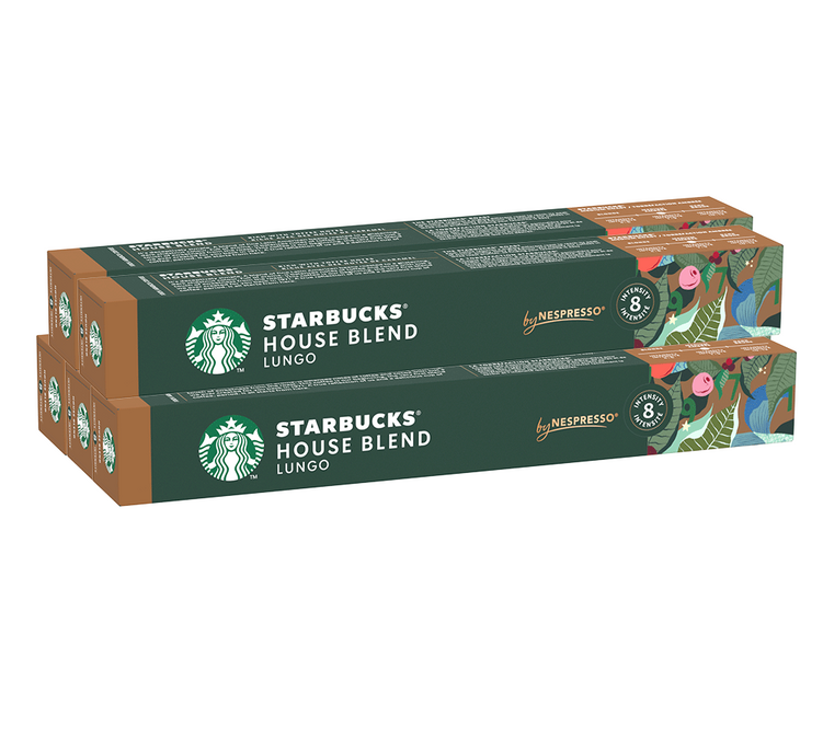 50 capsules compatible with Nespresso* Original – STARBUCKS House Blend