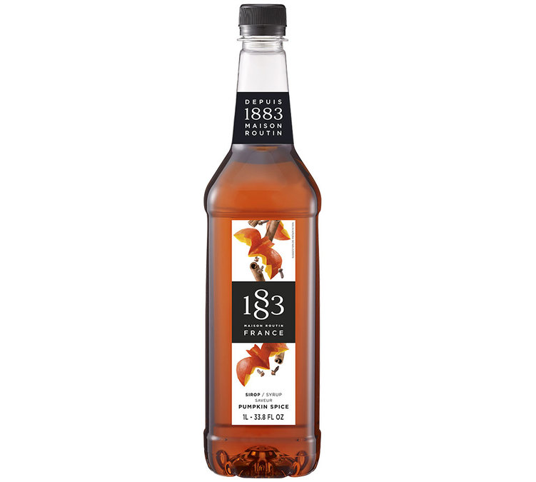1883 Routin Pumpkin Spice Syrup - Plastic bottle - 1L
