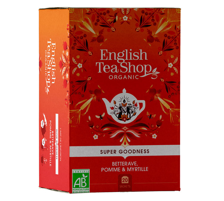 Infuzija od cvekle, jabuke i organske borovnice – 20 vrećica – ENGLISH TEA SHOP
