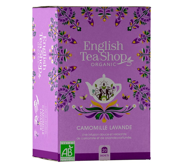 Organic Chamomile Lavender Infusion - 20 sachets - ENGLISH TEA SHOP