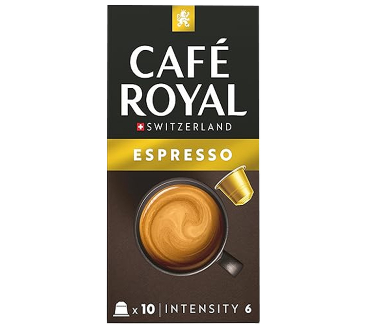 10 capsules compatibles Nespresso* Original Espresso - CAFÉ ROYAL